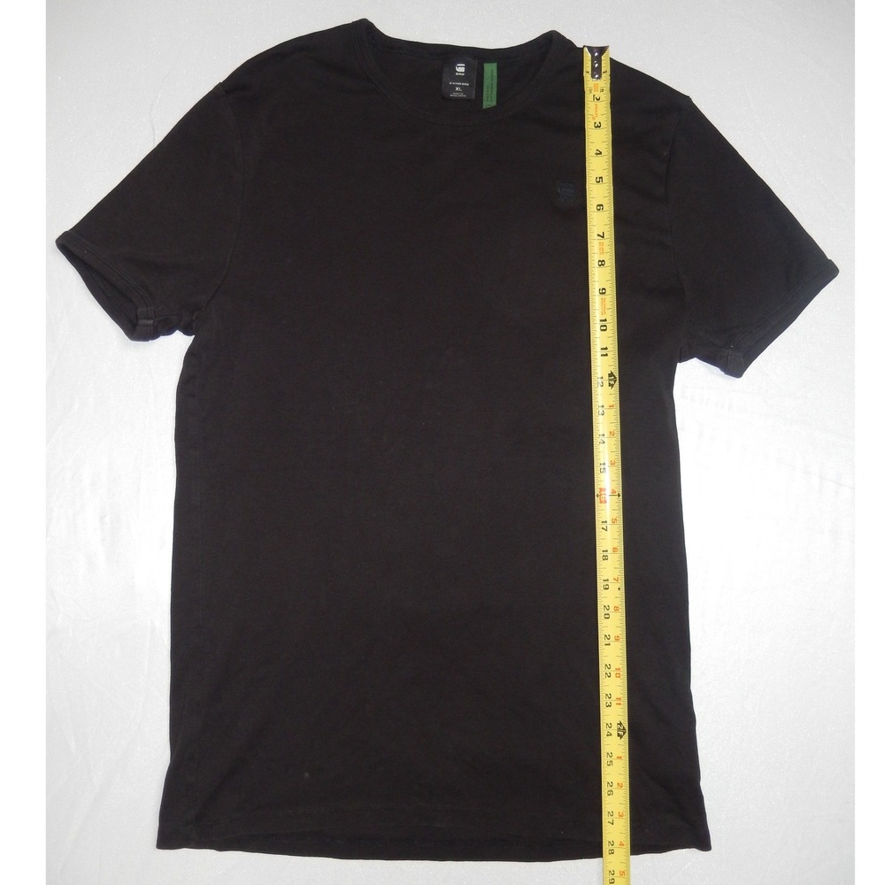 G-Star Raw Black Crew Neck T-Shirt Sustainable Materials Logo Mens XL - Picture 4 of 6